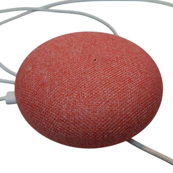 Orange Google Nest Mini First Generation Bluetooth Speaker w Power Cord - Picture 4 of 4